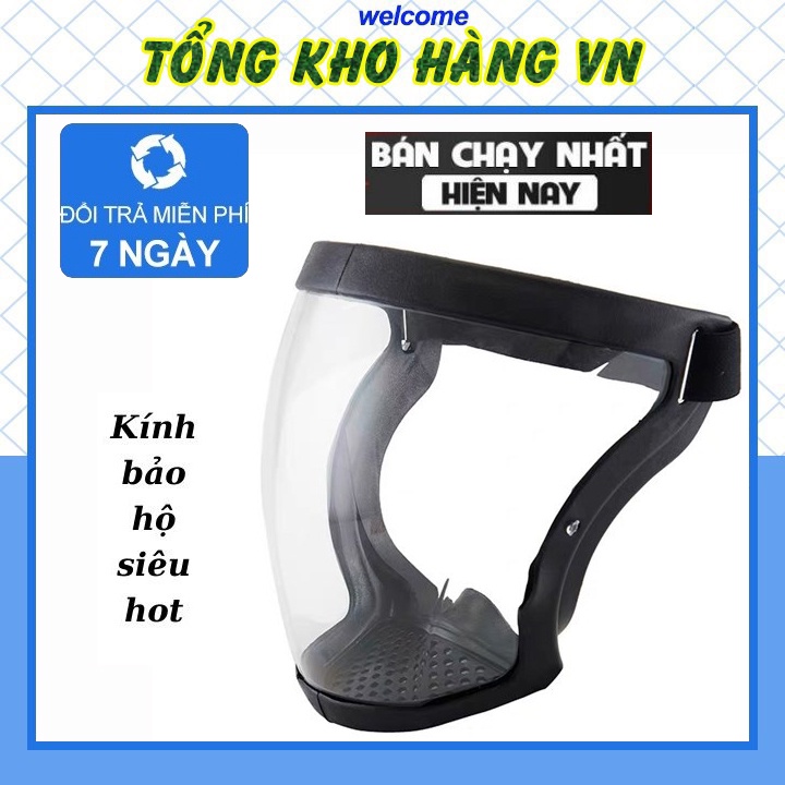 Kính Chống Dịch, Kính Chống Giọt Bắn, Kinh FACESHIELD, Chống Bụi, Mặt Nạ Kính Bảo Hộ Đa Năng Chống Dịch, Chống Giọt Bắn,