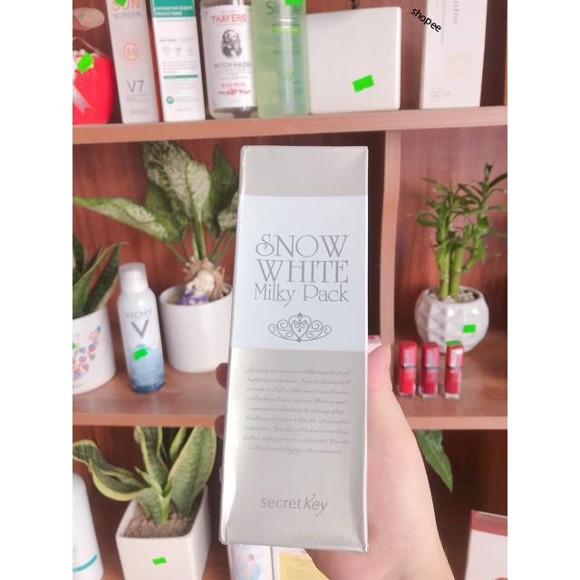 Dưỡng trắng da mặt và body cao cấp Snow White Milky Pack da siêu lỳ cũng bật tone (cam kết chính hãng Hàn Quốc)