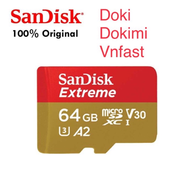 Thẻ Nhớ Sandisk Micro Extreme V30 A2 160MB/s 64/128GB - Chính hãng nội địa