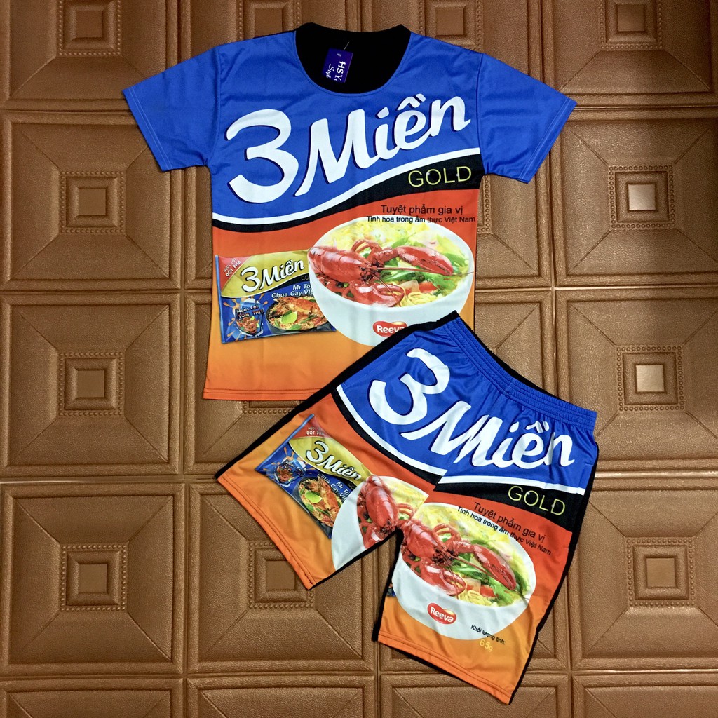 🌟Bộ hè nam_áo thun nam mì tôm ba miền | BigBuy360 - bigbuy360.vn