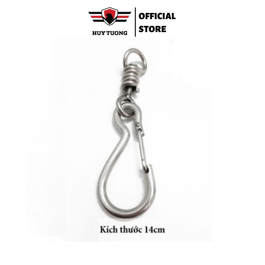 Móc khóa Inox móc dùng cài, treo chìa khóa cao cấp HUY TUONG