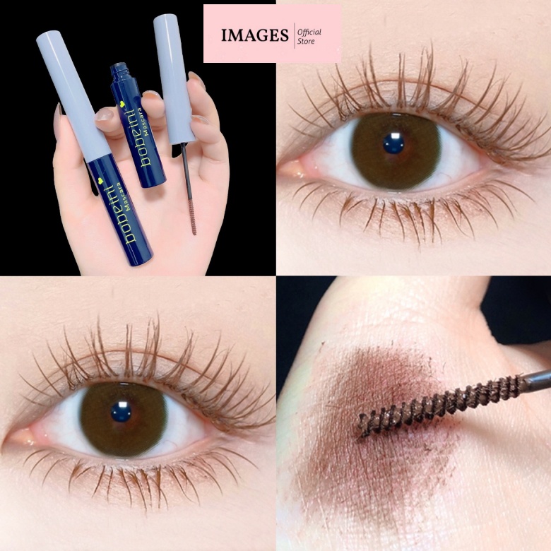 Mascara Brown Siêu Mảnh Tơi Mi Bobeini Xỏ Xanh/ Chuốt Mi Sợi Nhỏ Màu Nâu Tây Đầu 2.5mm