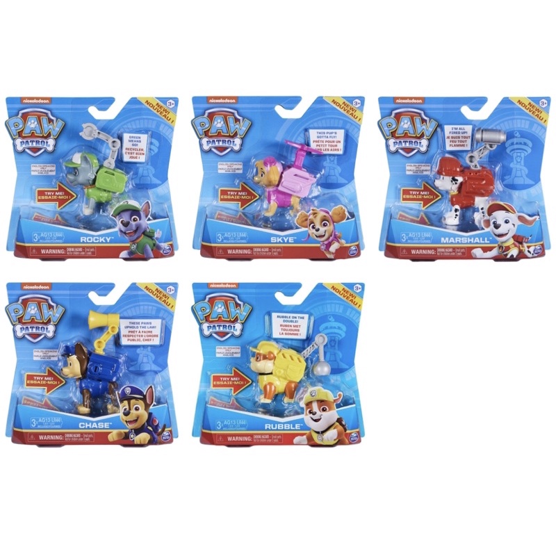 Đồ chơi Paw patrol: 5 chó cứu hộ có còi nhạc