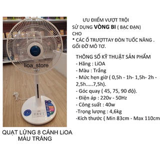 QUẠT LỬNG 8 CÁNH DÂN DỤNG LiOA.
