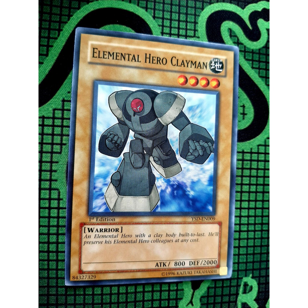 Thẻ Bài Mint90 Yugioh Monster Elemental Hero Clayman - LCGX-EN005 - Common
