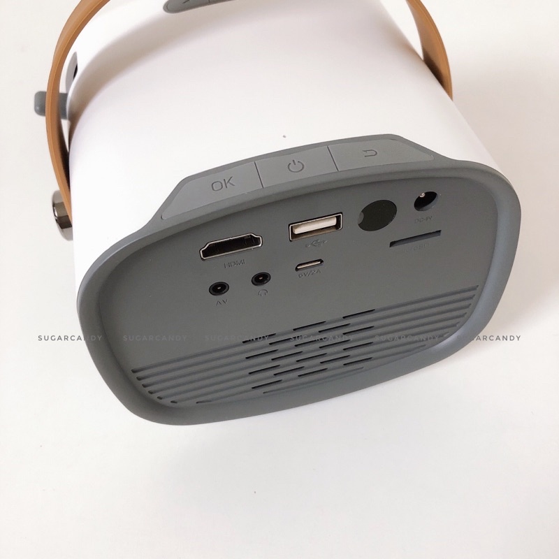 NEW 2022 - Máy chiếu mini YG230 chính hãng LEJIADA độ phân giải 1080p, hỗ trợ kết nối không dây qua điện thoại/ipad