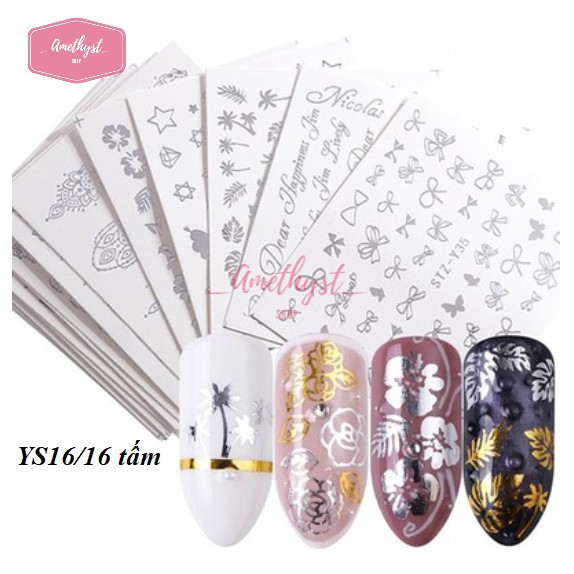 Set Bộ Sticker Dán Trang Trí Móng - Nhóm 1