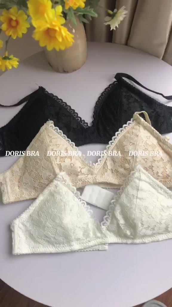 Áo lót Vanvene, áo ngực nữ BR304 ren không gọng, áo lót nữ mút mỏng có thể tháo rời mềm mại thoáng khí | BigBuy360 - bigbuy360.vn