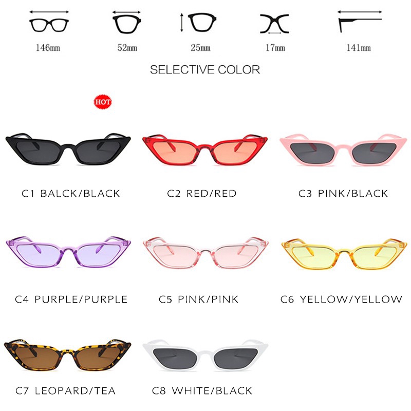 Kính Mát Mắt Mèo Phong Cách Hàn Quốc