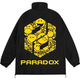 [Mã MABRS946 giảm 10% đơn 99k] Áo khoác dù 2 lớp Paradox form rộng - Unisex - in hình - YELLOW SIMPER LOGO