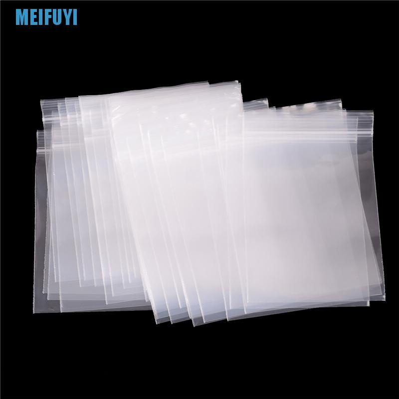 100 Túi zip dày 0.12mm có thể tái sử dụng tiện lợi