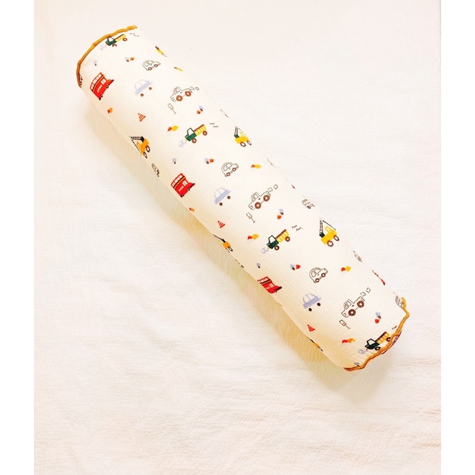 GỐI ÔM CHO BÉ VẢI XÔ NHĂN ORGANIC - Thiết kế độc quyền