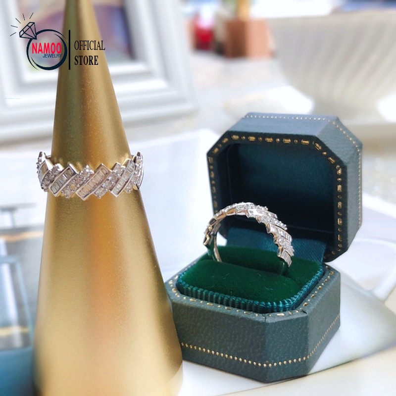 Nhẫn Bạc Nữ N113 Đính Đá Hàng Loại 1