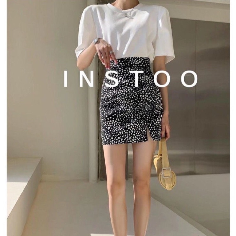 Chân váy chữ A body chấm bi da báo | BigBuy360 - bigbuy360.vn