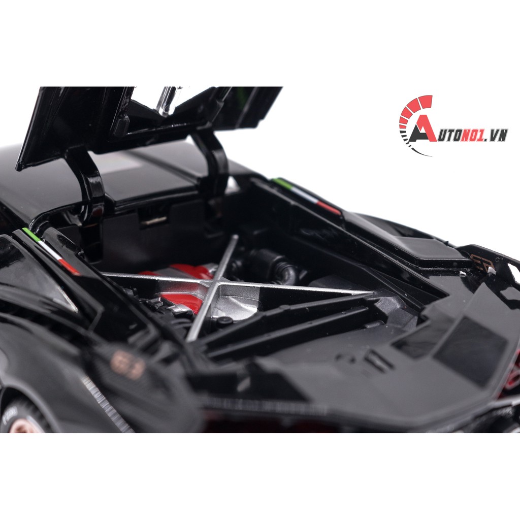 MÔ HÌNH XE LAMBORGHINI SIAN FKP 37 BLACK 1:24 CHE ZHI 7557