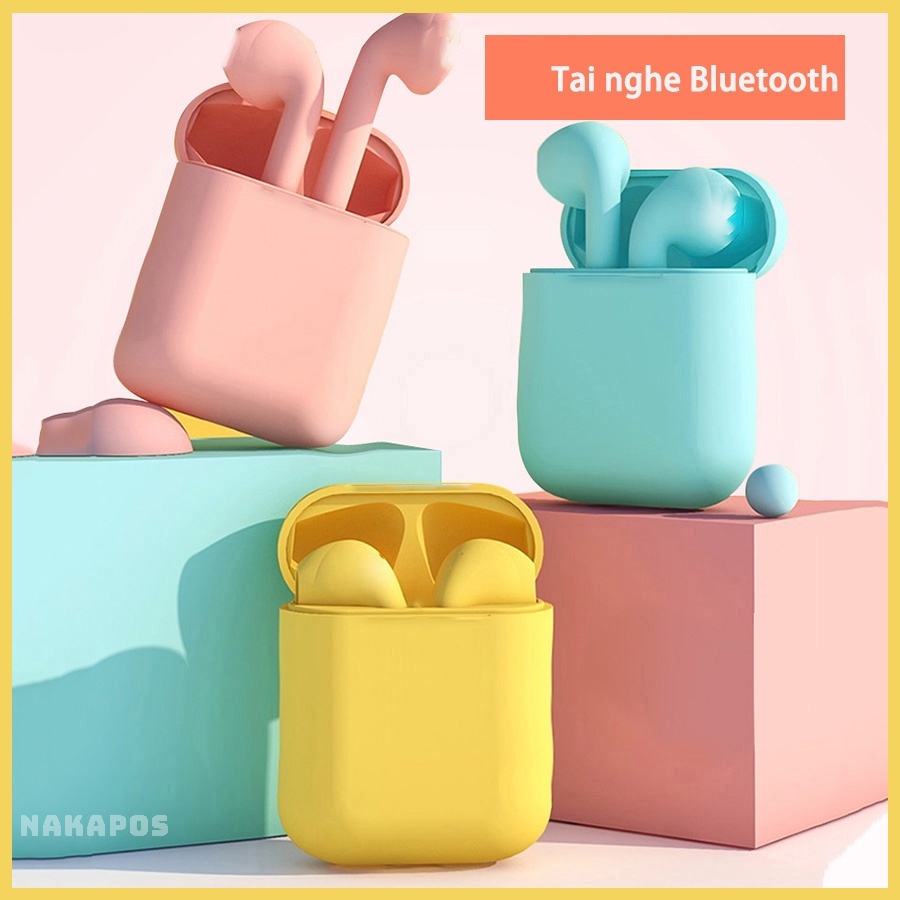 Tai nghe bluetooth l12 TWS 5.0 tai nghe l12 không dây âm thanh chuẩn HIFI,cảm ứng mic dùng cho IOS và Android[MÀU ĐẸP]