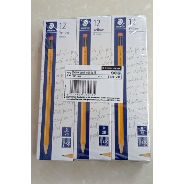 Bút chì Đức Staedtler 134 2B- 1 hộp 12 c