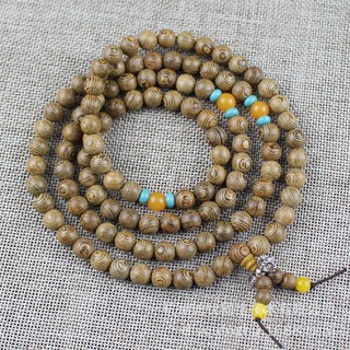 Vòng chuỗi hạt đeo tay niệm bằng gỗ 108 hạt phong thủy bình an - CH325