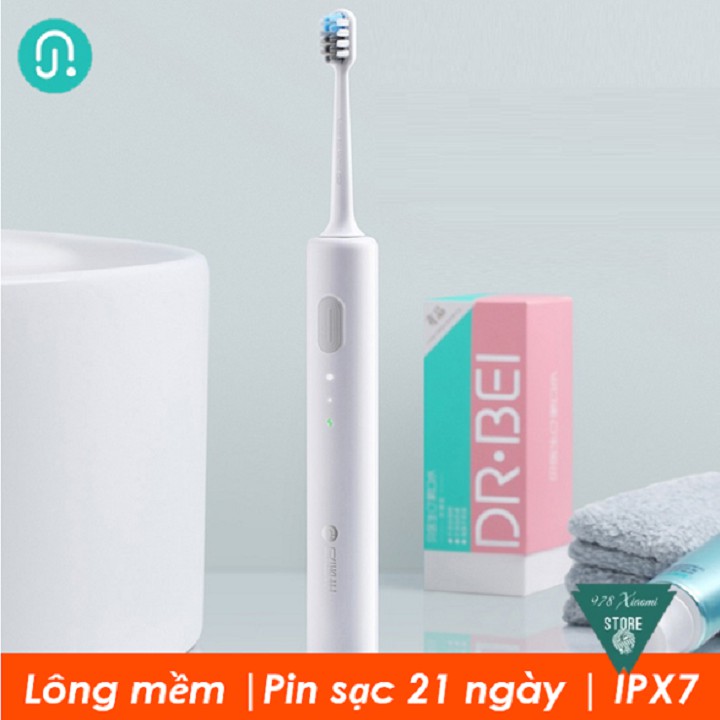 [CHÍNH HÃNG] Bàn chải điện Xiaomi DR-BEI Sonic BET-C01 - Bàn Chải Đánh Răng Xiaomi Doctor.B