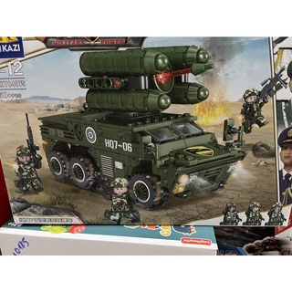 Bộ lắp ráp xếp hình lego no.ky84075 xe quân sự hq7-06