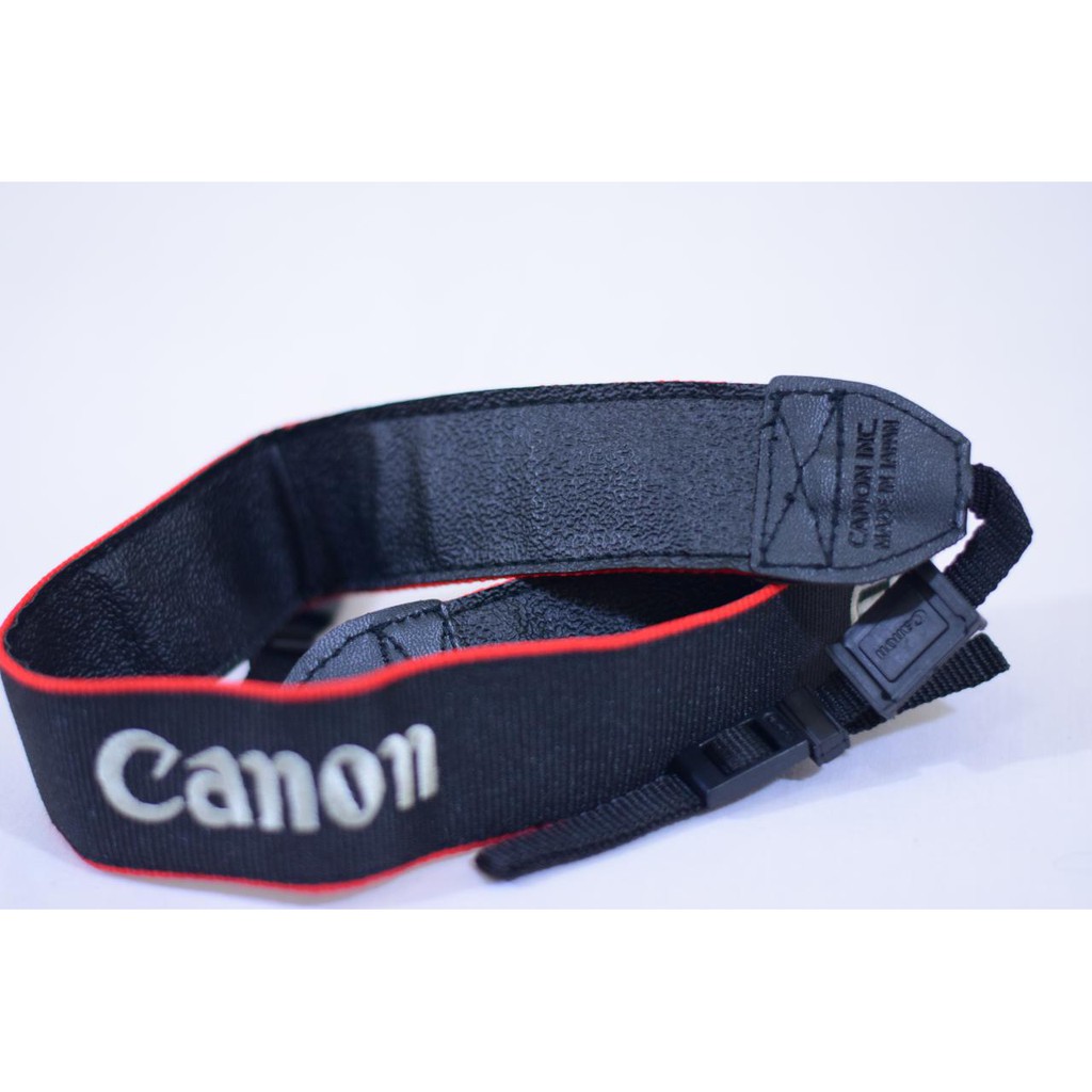 Dây Đeo Cổ Màu Đỏ Đen Cho Máy Ảnh Canon