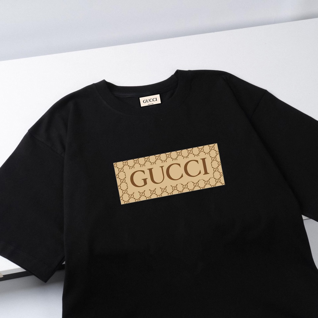 Áo thun tay lỡ Unisex GC Vàng,áo thun nam nữ AST