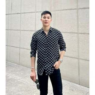 áo sơ mi nam dài tay vải lụa S105