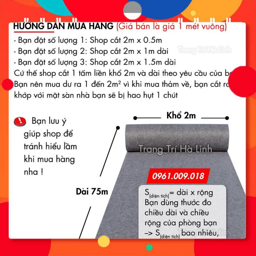 Thảm Nỉ Trải Sàn - Thảm Nỉ Cuộn Lót Sàn Nhà Khách Văn Phòng Sự Kiện Giá Rẻ 3mm