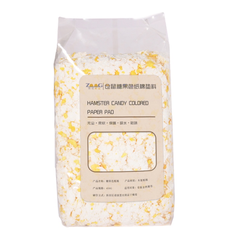 giấy lót chuồng 450gr dành cho hamster, sóc, nhím, đuôi mập, fat tail, grebil