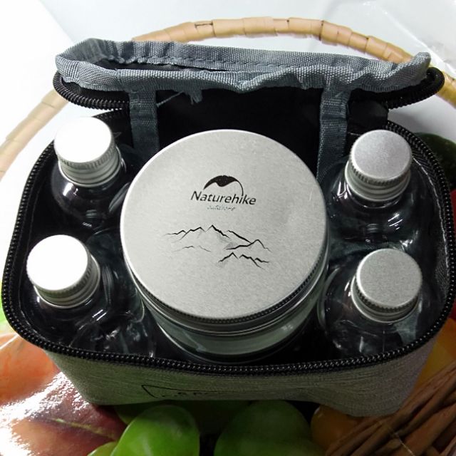 [Freeship Extra] Bộ lọ đựng gia vị dã ngoại Naturehike kèm túi NH17T011-P