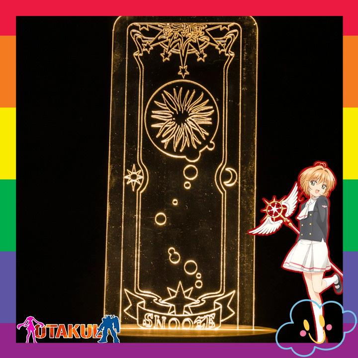 Đèn Ngủ Thẻ bài Sakura Clearcard thủ lĩnh thẻ bài cardcaptor Clear card