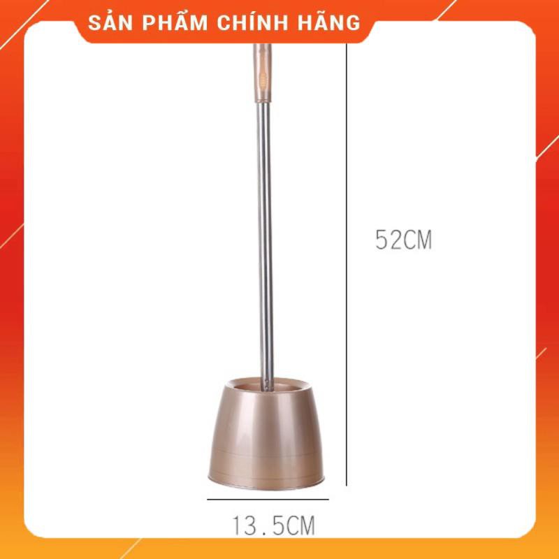 CHÍNH HÃNG -  Cọ vệ sinh nhà tắm cán dài có nắp đậy ,dụng cụ cọ rửa toilet 1601
