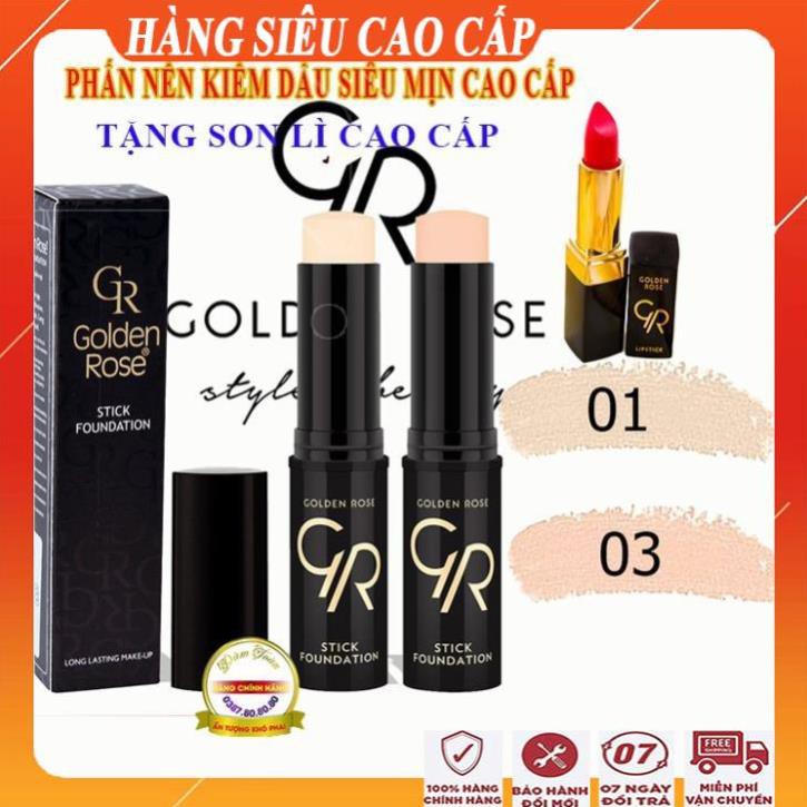 [ FreeShip - MUA 1 TẶNG 1 ] Phấn nền kiềm dầu siêu mịn, siêu đẹp, siêu cao cấp/ Kem nền kiềm dầu đa năng Golden Rose