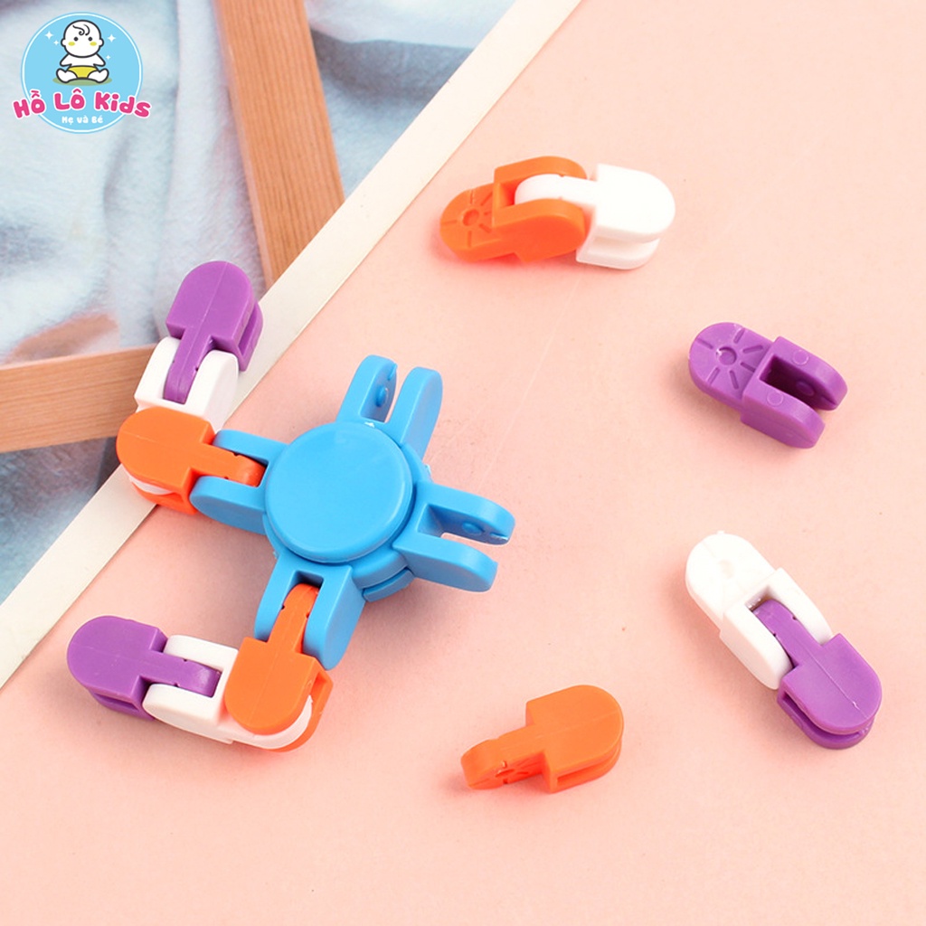 Con quay spinner hình mắt xích đồ chơi cho bé lắp ghép sáng tạo Hồ Lô Kids