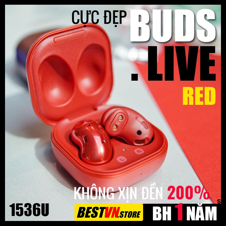 [SIÊU ĐẸP] BUDS LIVE RED, Tai Nghe Buds, Buds Plus, Buds Live, Tai Nghe Không Dây, Tai Nghe Bluetooth