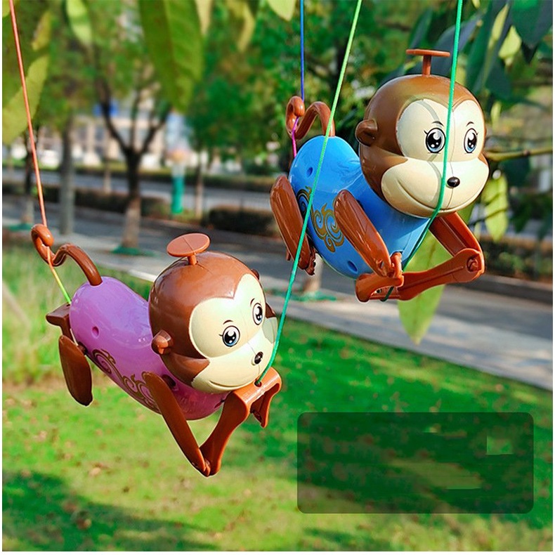 Đồ Chơi Khỉ Leo Dây Vô Cùng Hài Hước Mới Lạ Cho Bé, Tặng Kèm Móc Dán.