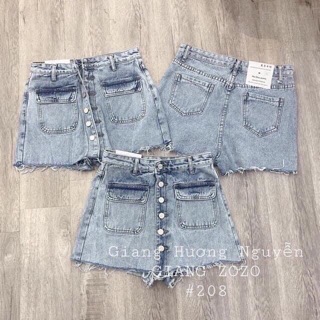 QUẦN JEANS GIẢ VÁY 2 TÚI