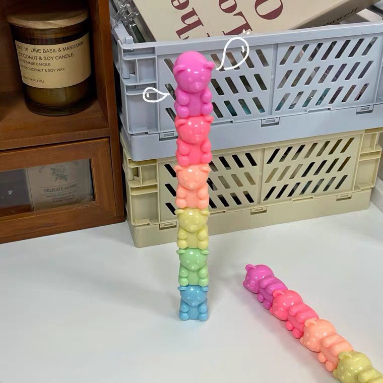 Bút Dạ Quang Highlight 5 Màu Bạch Tuộc Xếp Lớp