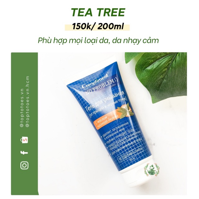 Gel rửa mặt Compliment No Problem giảm viêm, mụn | Thế Giới Skin Care
