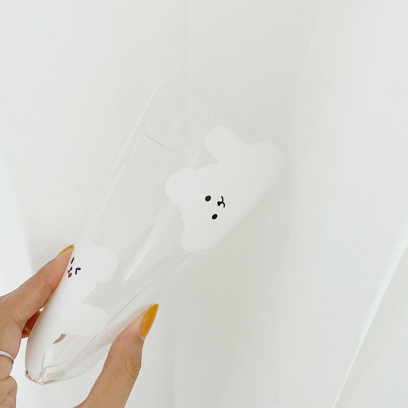 For iPhone 7 8 Plus Cartoon Two or three Cute Bears Clear Phone Case for iphone 11 Pro Max X XR XS Creativity Soft Back Cover | BigBuy360 - bigbuy360.vn