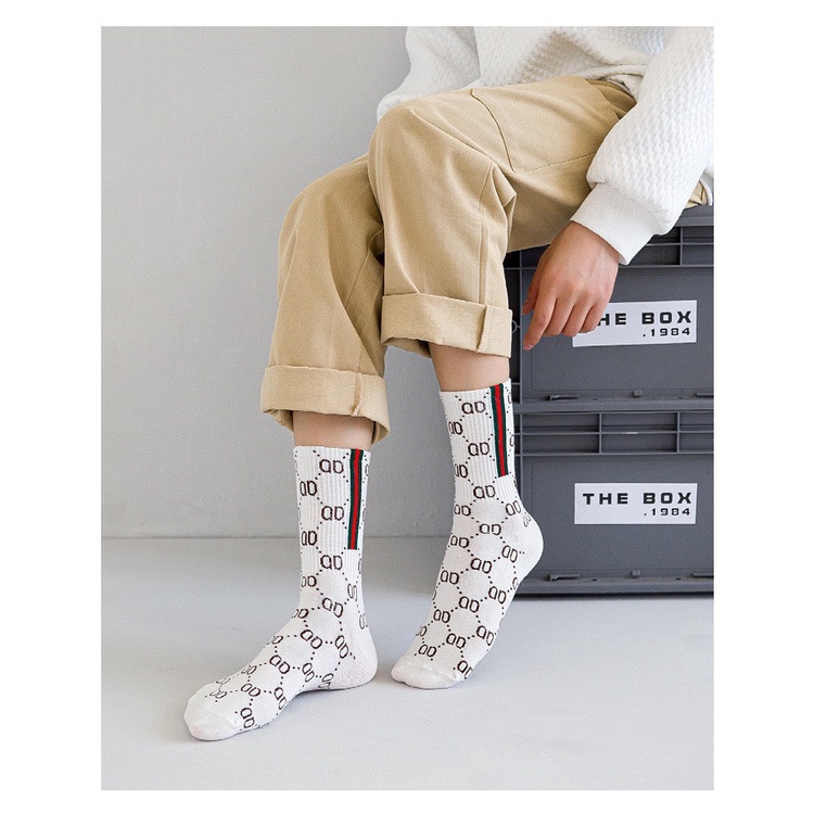 Tất nữ  TẶNG QUÀTất Nữ cổ cao cotton len tăm gu chì phong cách hàn quốc MÃ T19