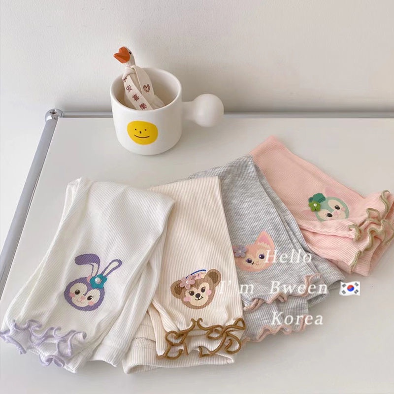 Quần Legging Mỏng Thời Trang Mùa Hè Phong Cách Hàn Quốc Cho Bé Gái