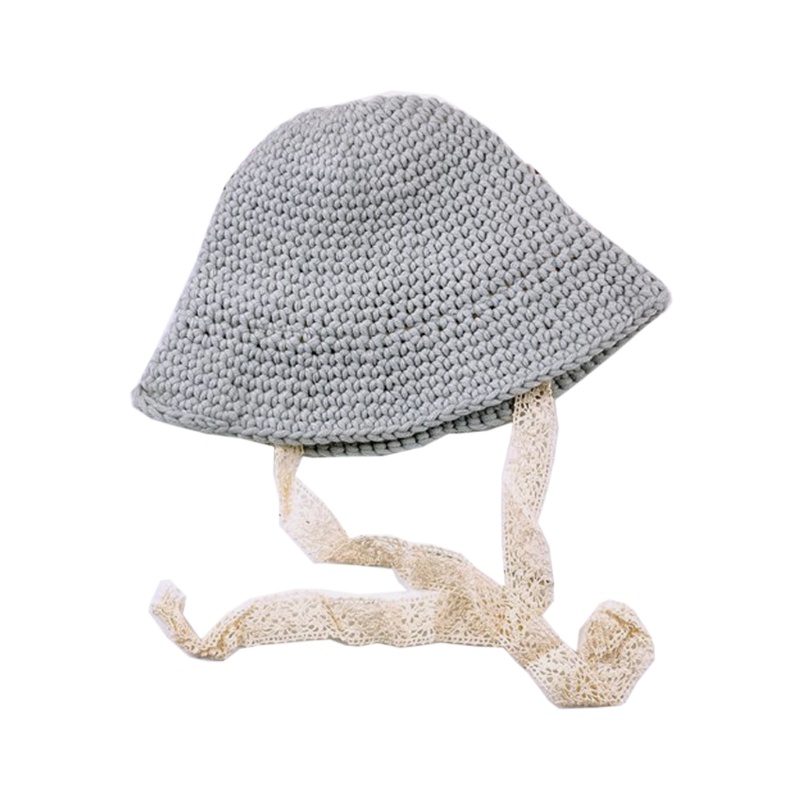 Mũ Dệt Kim Phối Ren Phong Cách Công Chúa Thời Trang Mùa Đông Cho Bé Gái