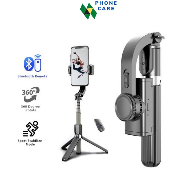 Gậy Chụp Hình Tích Hợp Gimbal Chống Rung Gimbal L08 Có Bluetooth