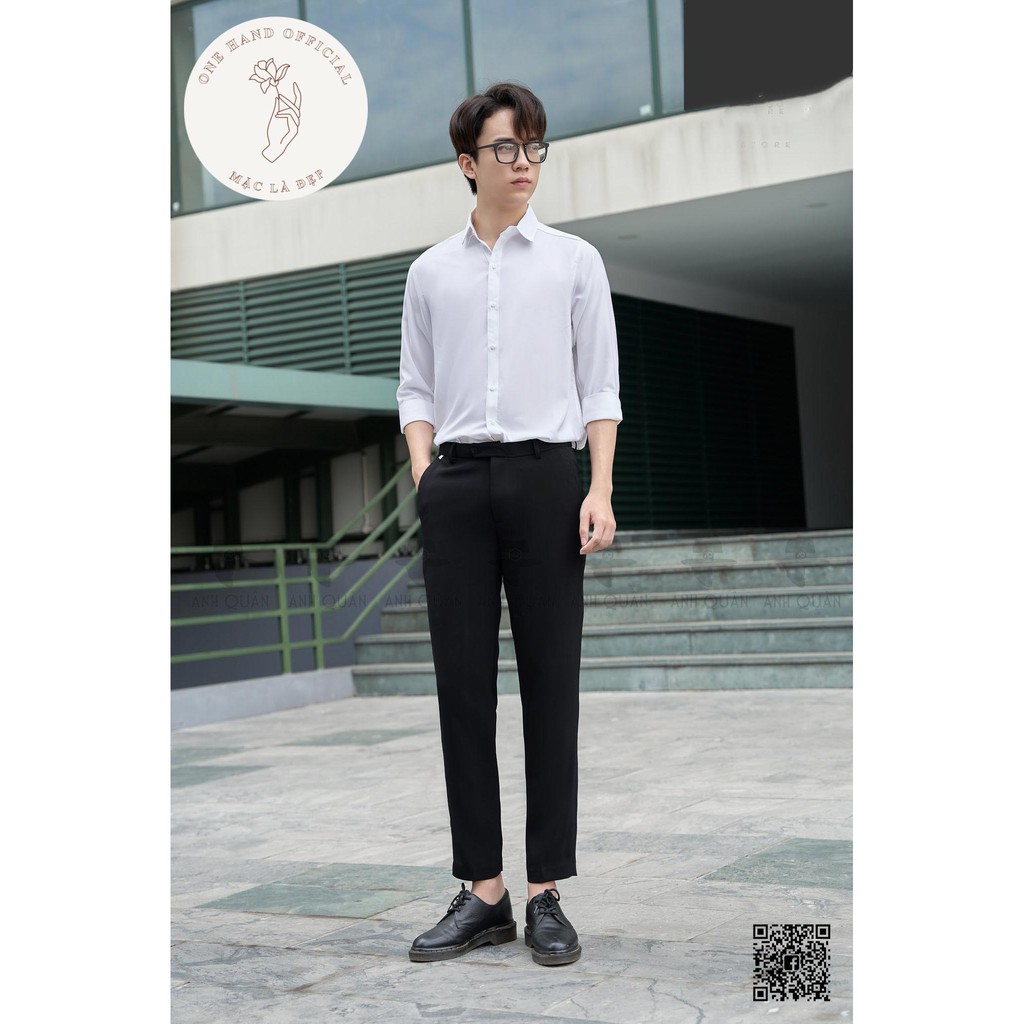 Áo sơ mi lụa nến 1HAND nam trắng dài tay vải lụa lịch lãm sang trọng - Mã SMN | BigBuy360 - bigbuy360.vn