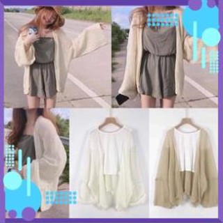 [Hàng Sẵn] Áo Cadigan len mỏng phong cách Hàn Quốc [FreeShip]
