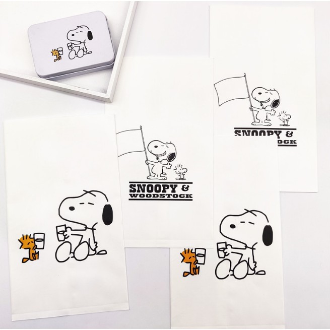 Túi Giấy Đựng Trang Sức Hình Hoạt Hình Snoopy Đáng Yêu