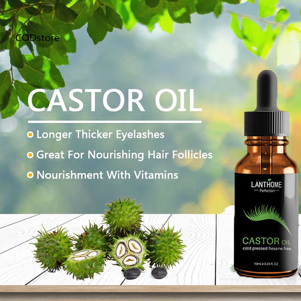 Dầu thầu dầu LANTHOME dưỡng mi dài và dày hiệu quả 10ml kèm cọ chuốt mi | BigBuy360 - bigbuy360.vn