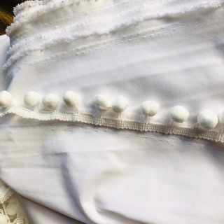 4m vải thô trắng tặng kèm dây bông