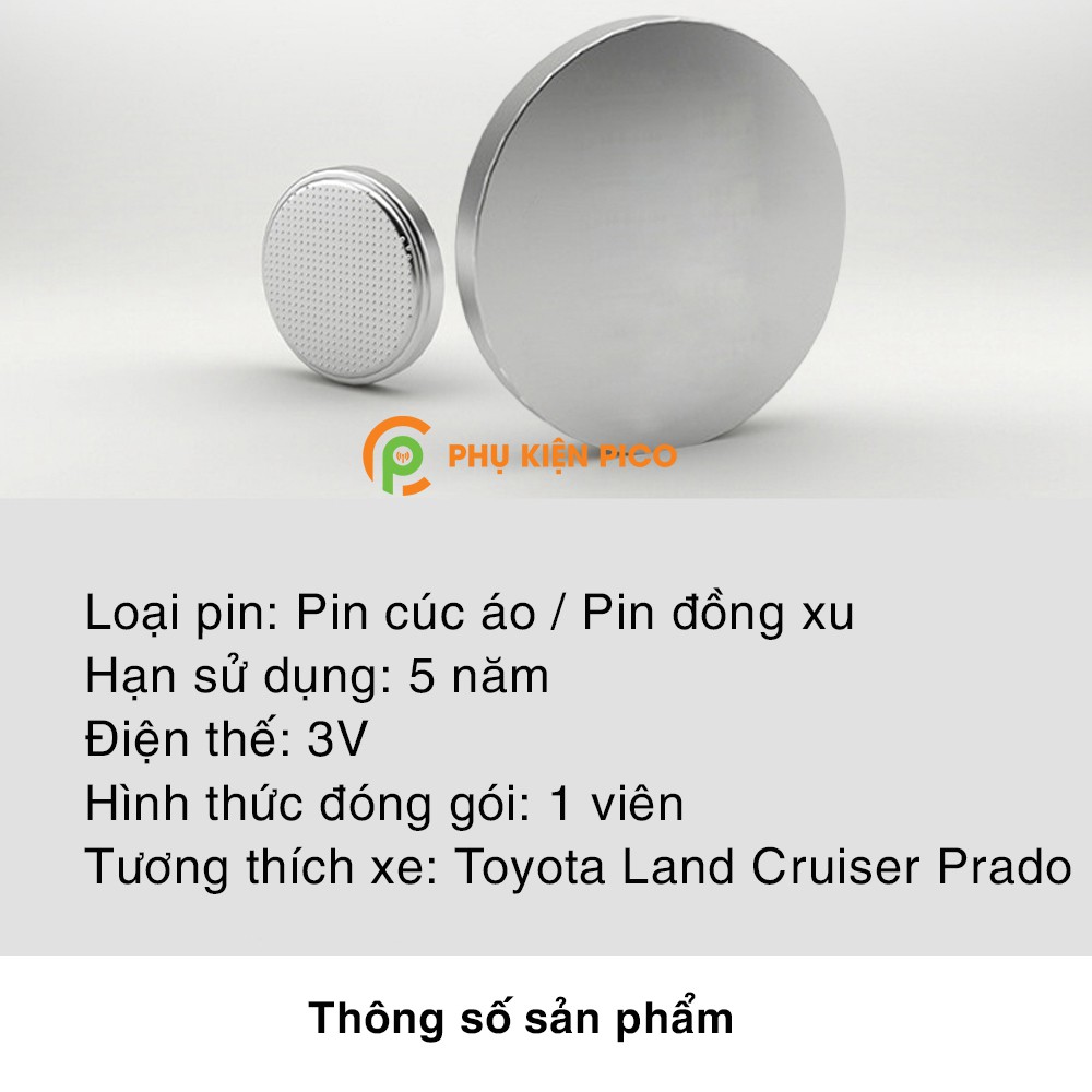 Pin chìa khóa ô tô Toyota Land Cruiser Prado chính hãng sản xuất công nghệ Nhật Bản – Pin chìa khóa Toyota Land Cruiser